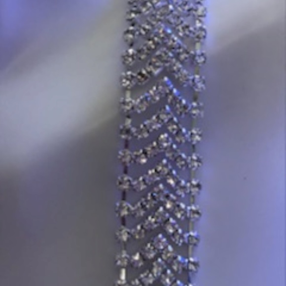 Stunning Sterling Silver Bracelet V‎ Shape CV - Picture 3 of 8